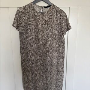 Leopard Print Short Sleeve Dress